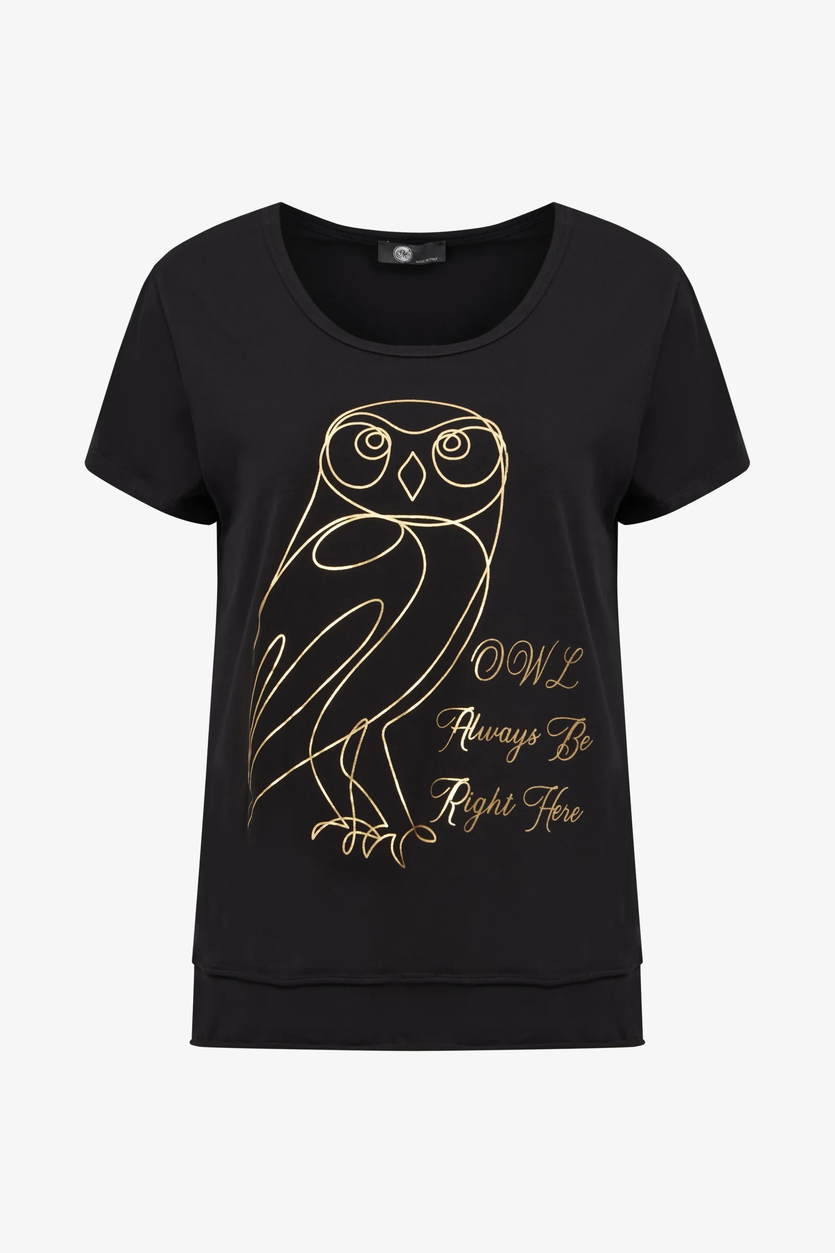 T-Shirt avec Hibou Doré – Image 6