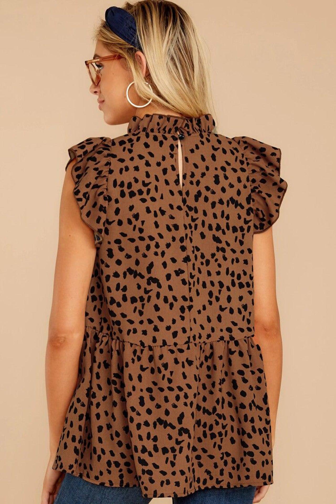 Blouse Bohème Chic Léopard – Image 7