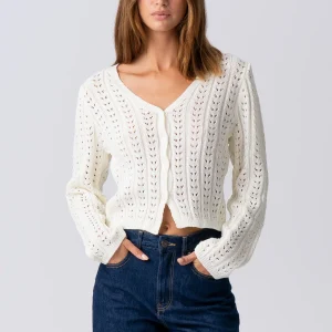 Virginia tricot Cardigan - Ecru