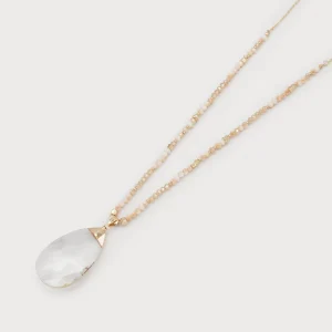 Collier Pendentif Goutte de Verre