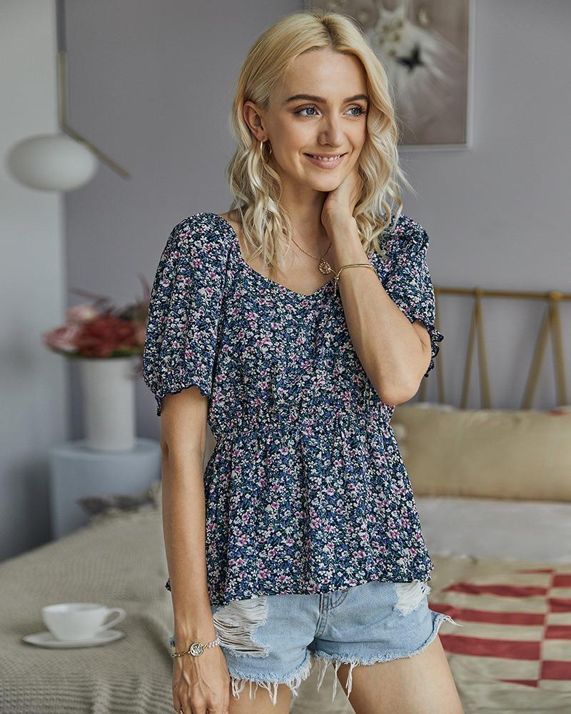 Blouse Tunique Boho Fleurie – Image 4