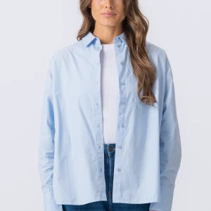 Chemise détendue - bleu clair
