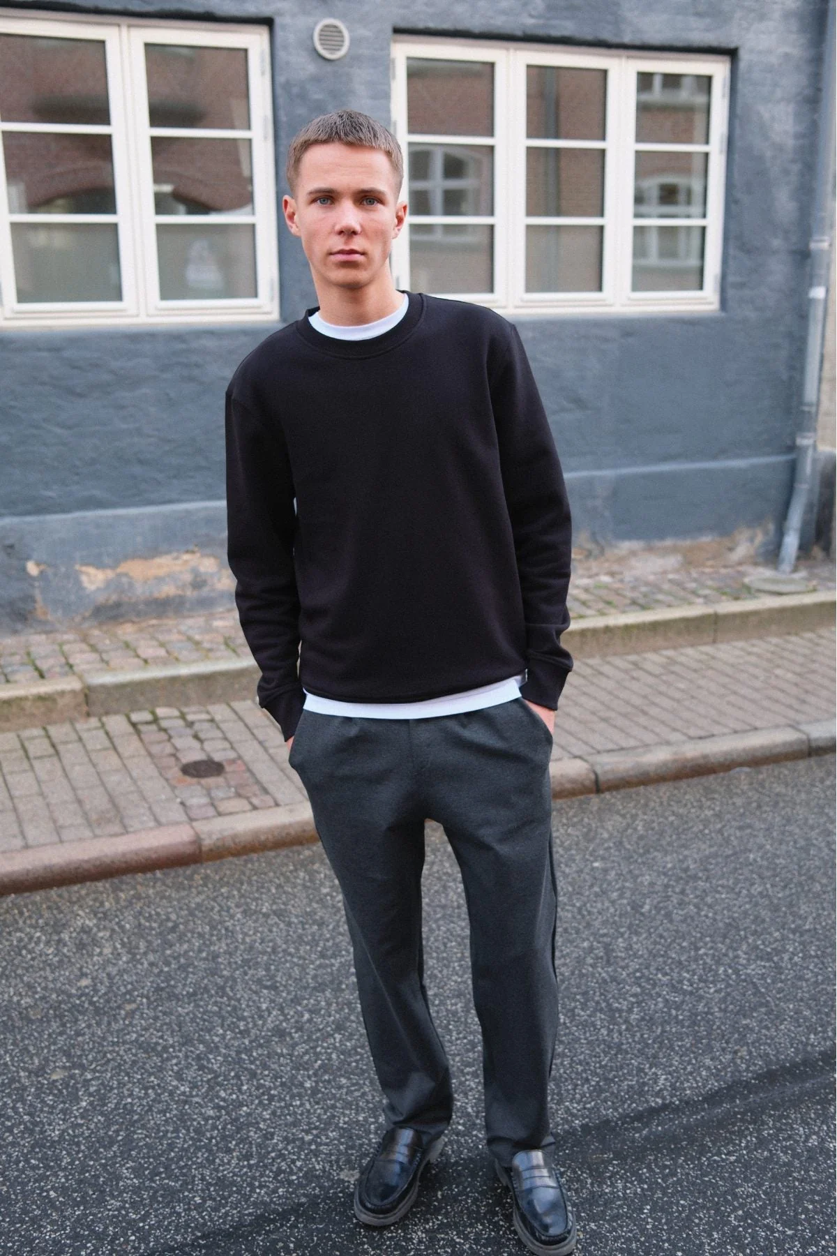 Performance Pants Wide - Gris mélangé – Image 4