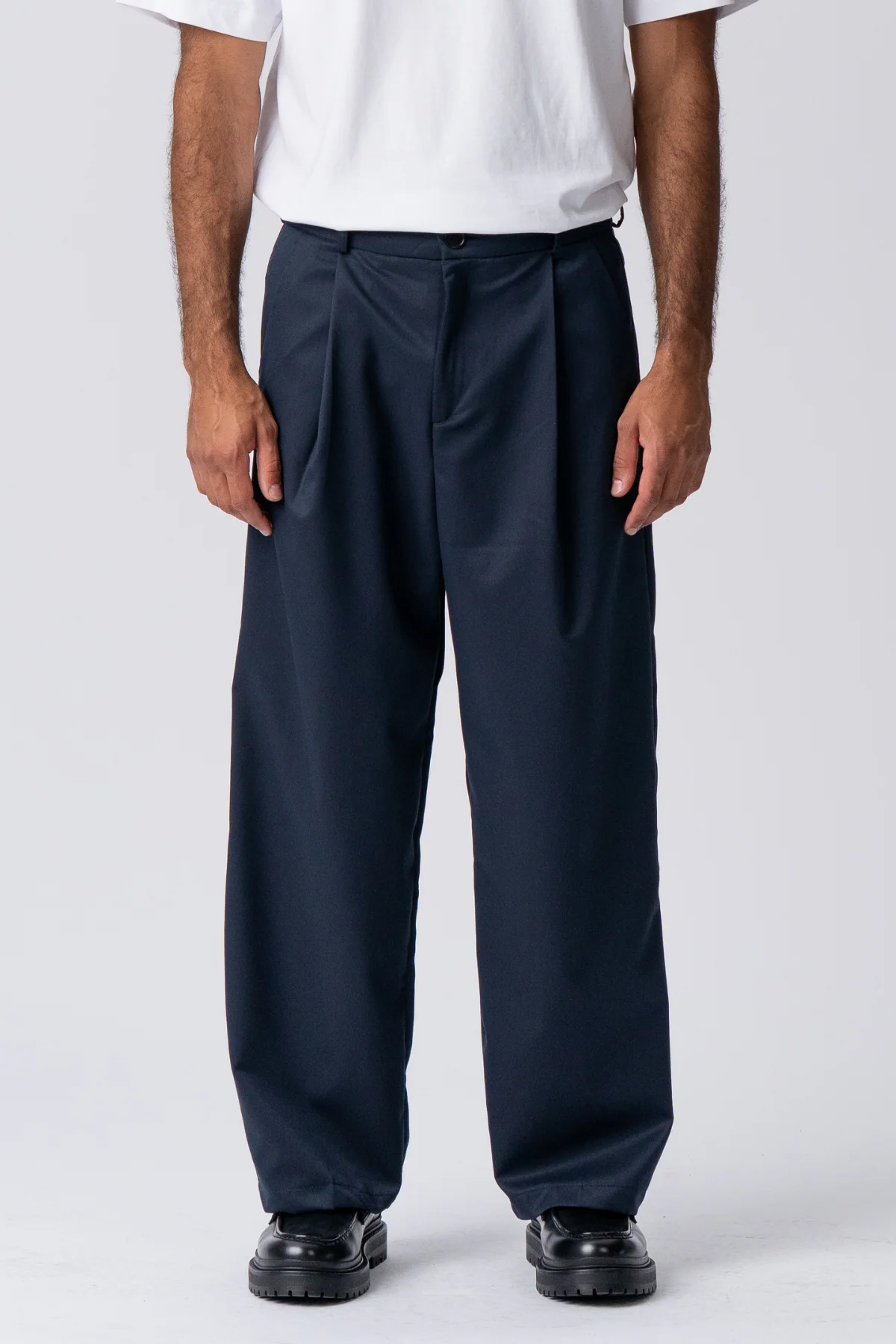 Costume large plissé Pants - Marine