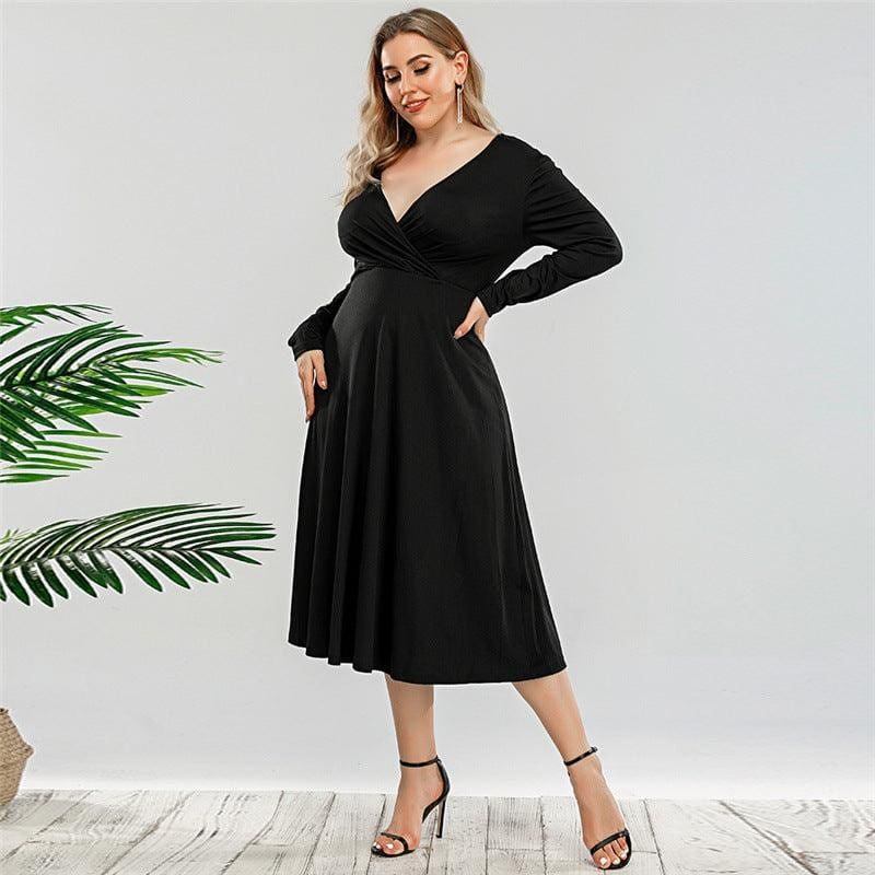 Robe Grande Taille Bohème Rétro – Image 4