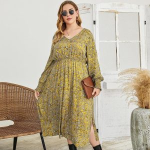 Robe Longue Bohème Grande Taille