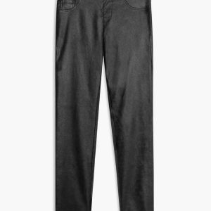 Pantalon Suède Végan Jambe Droit Sans Zip