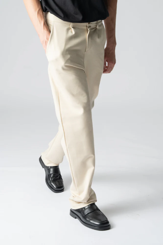 Performance Pants Wide -Beige – Image 7