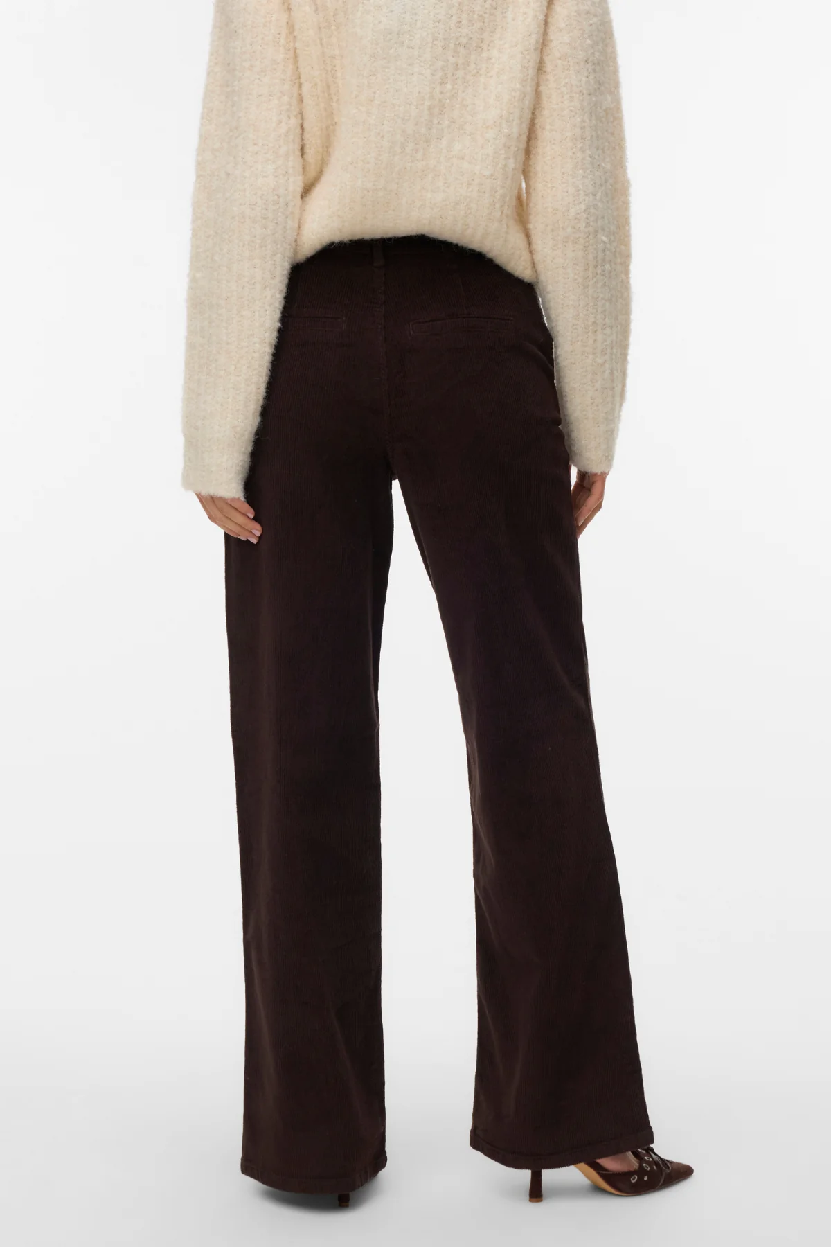 Margot Wide Charduroy Pants - Torte au chocolat – Image 4