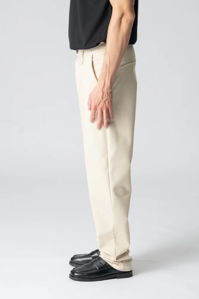 Performance Pants Wide -Beige – Image 8