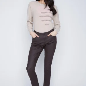 Pantalon Droit Cuir Végan