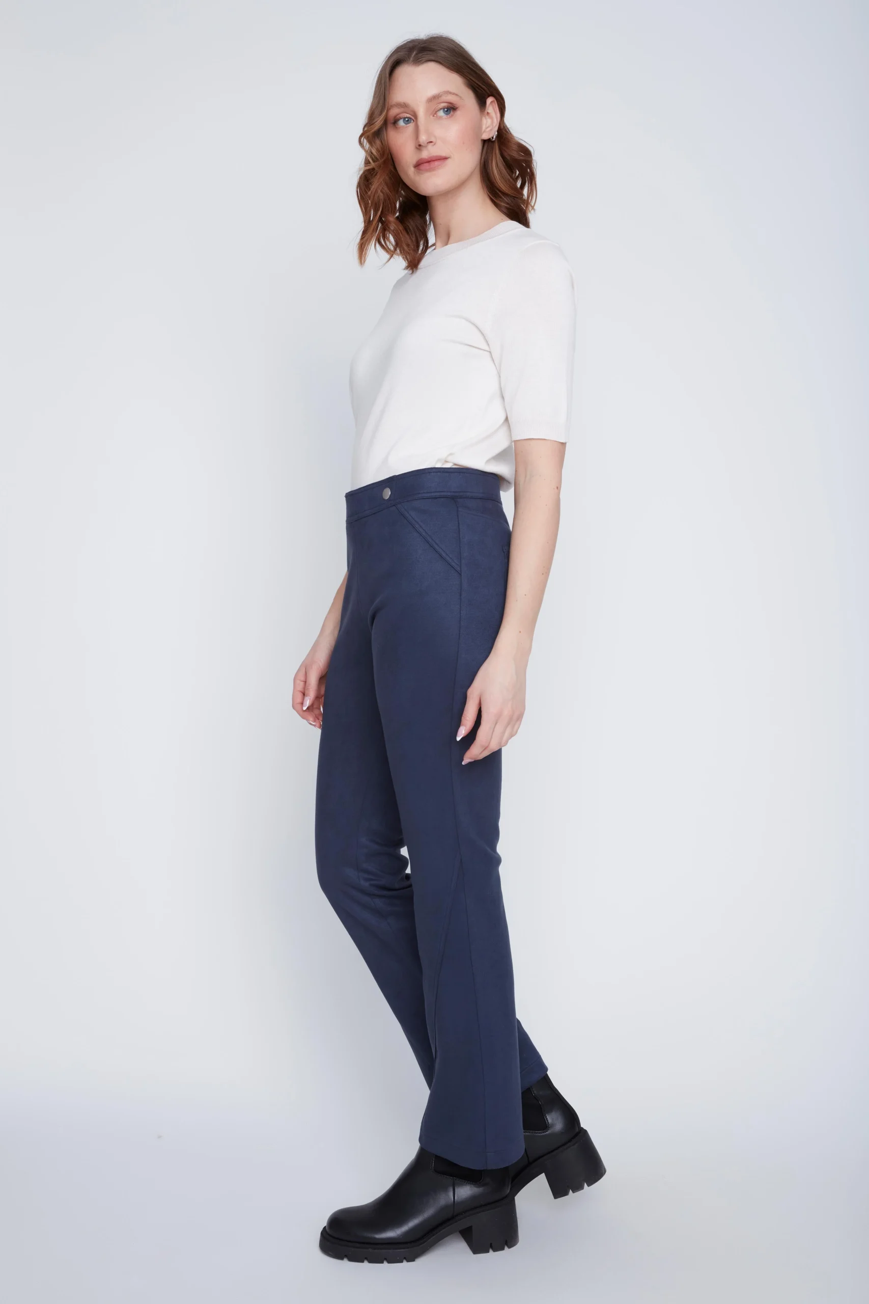 Pantalon Sans Zip Jambe Évasée – Image 3