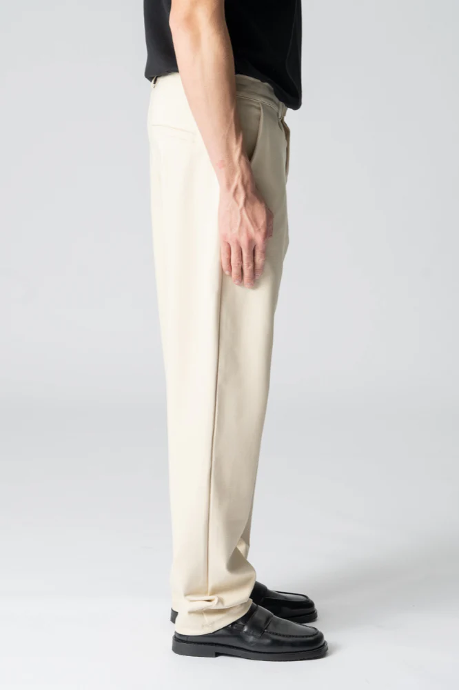 Performance Pants Wide -Beige – Image 9