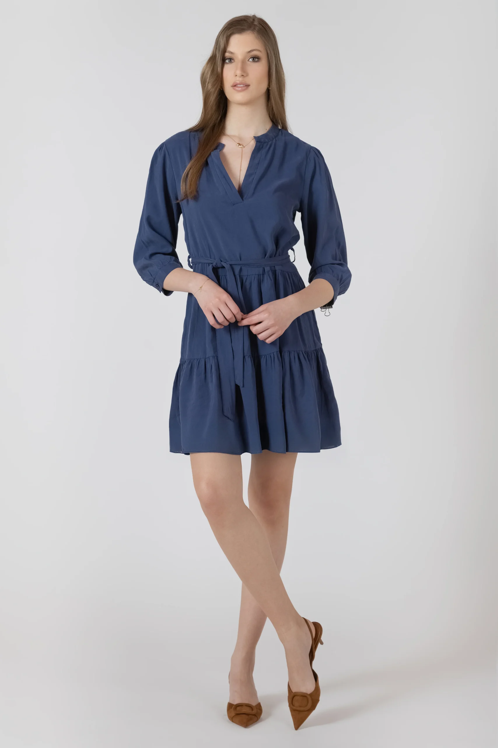 Robe à Volants Ceinturée – Image 3