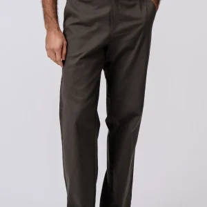 Chino droit en coton - Olive