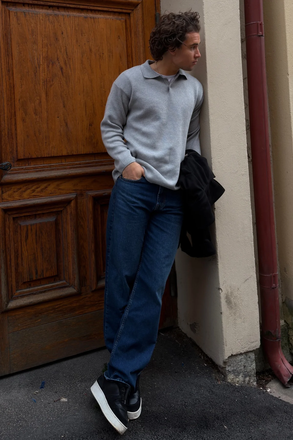 Jeans en ajustement détendu - denim bleu foncé – Image 2