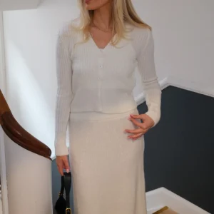 Chemisier Nova Tie en tricot - Blanc