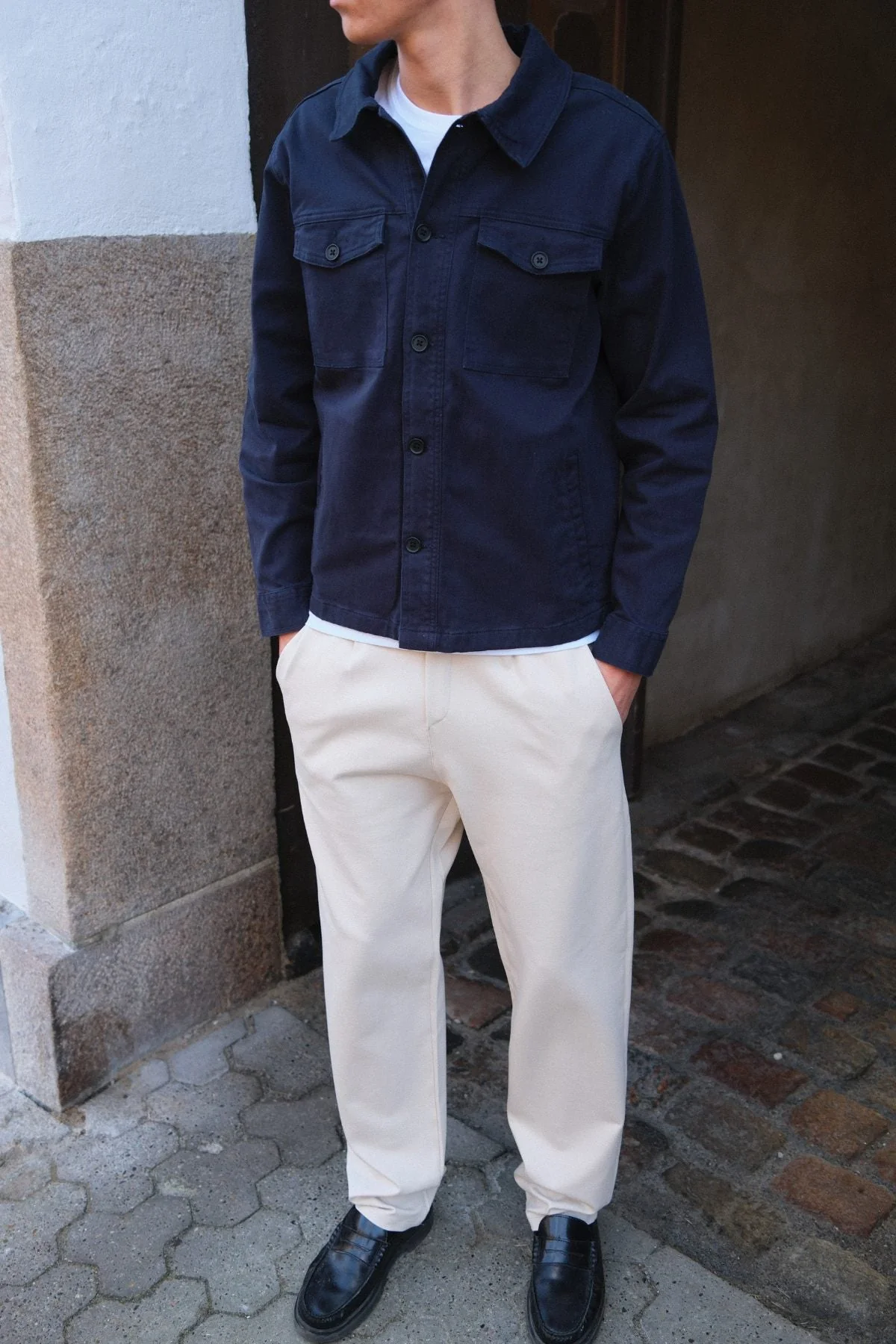 Performance Pants Wide -Beige – Image 3