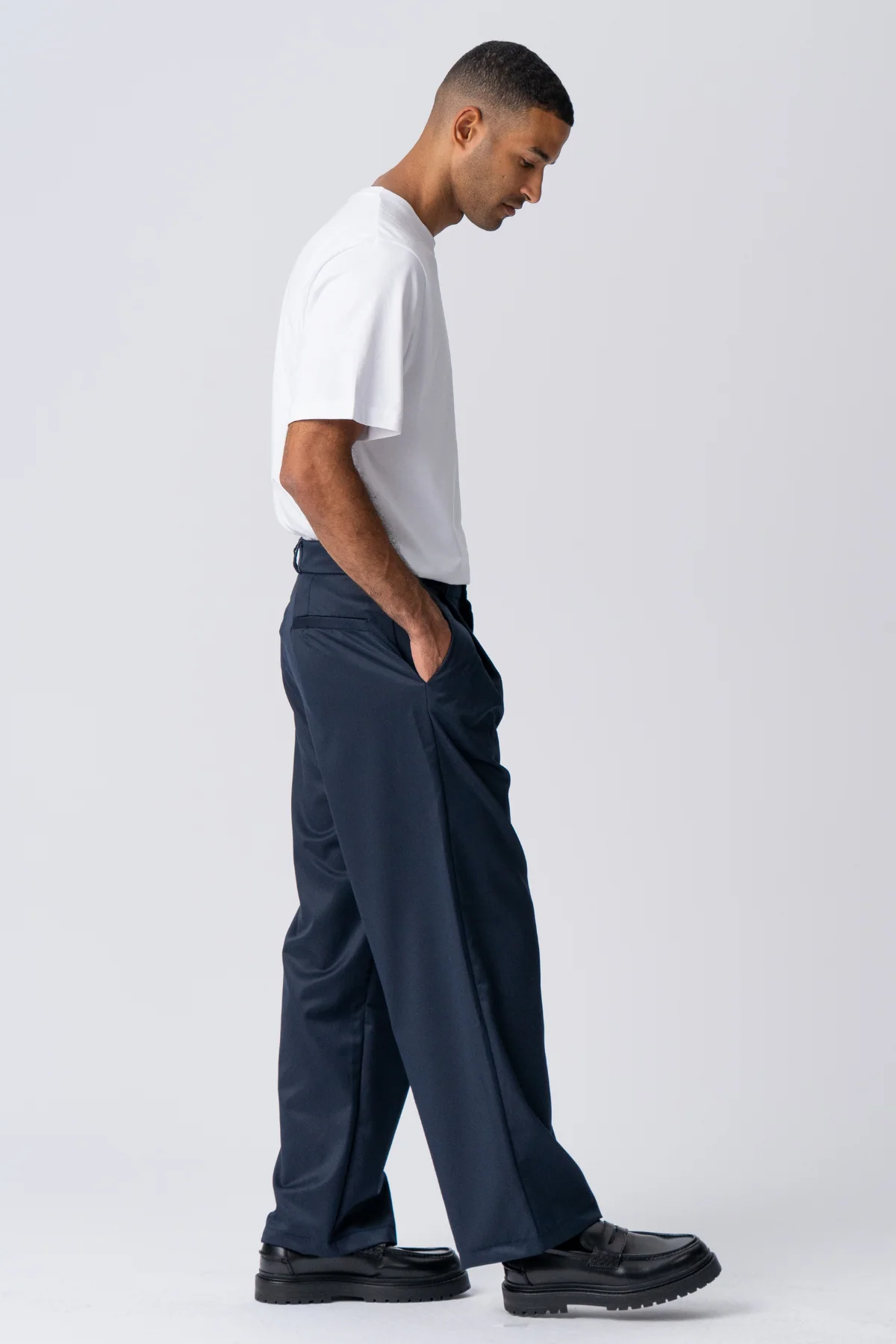 Costume large plissé Pants - Marine – Image 3