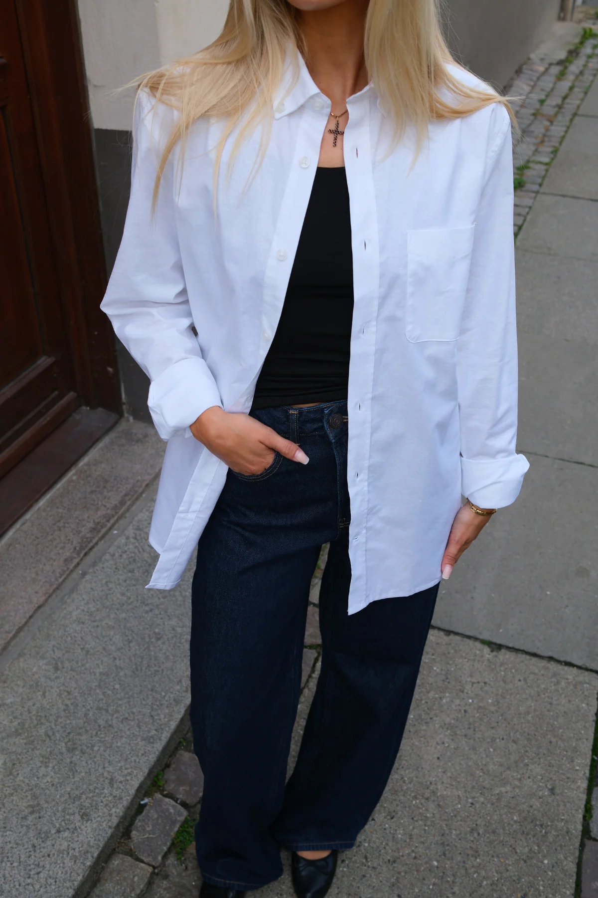Boyfriend Oxford Shirt - White – Image 6