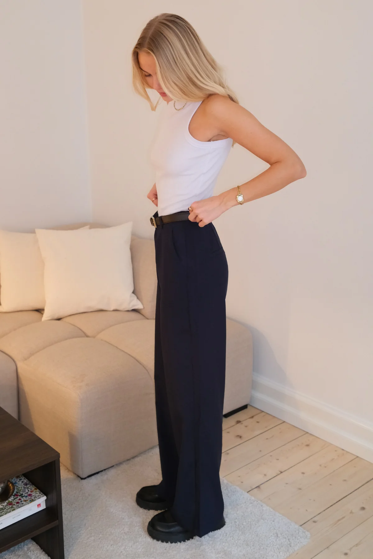 Talia Baggy Pants - Marine – Image 4