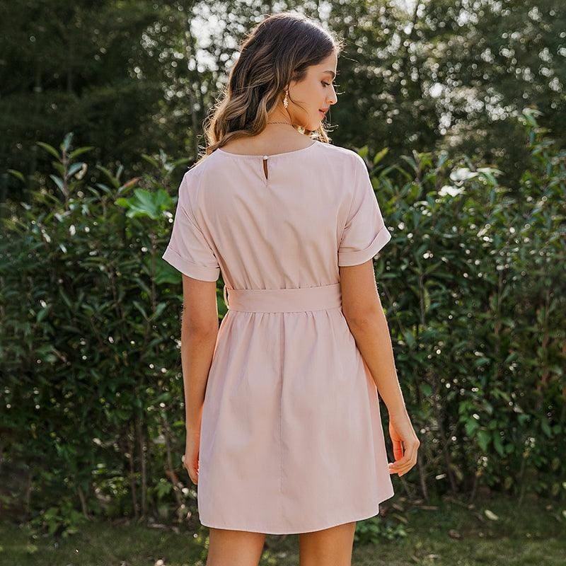 Robe Bohème Rose Poussière – Image 5