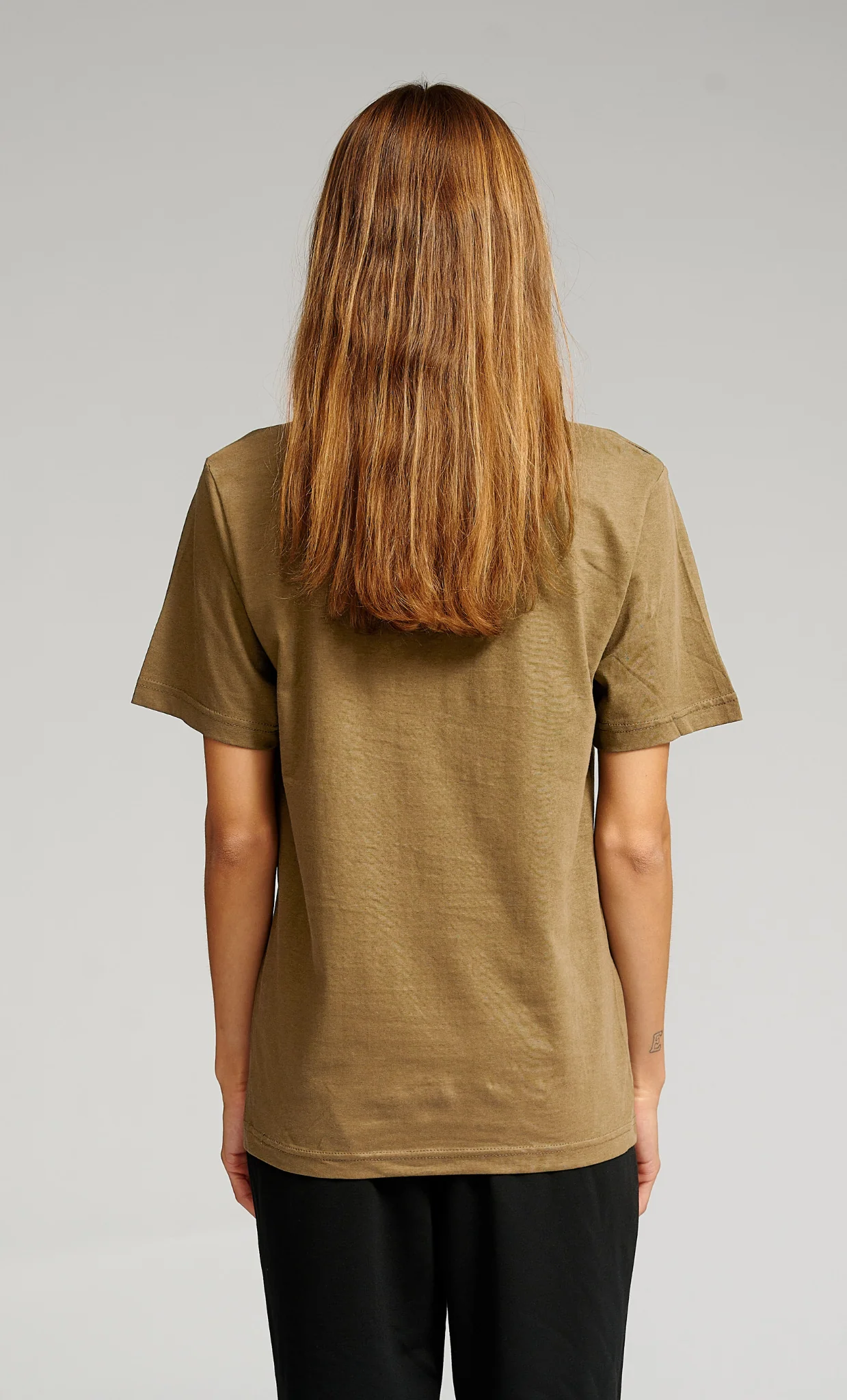 T-shirt surdimensionné - Khaki – Image 4