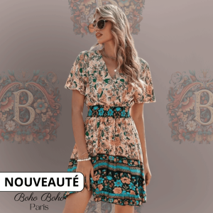 Robe Bohème Chic Couleur Pastel – Aura