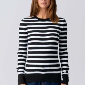 Chemise à rayures Maja - noir