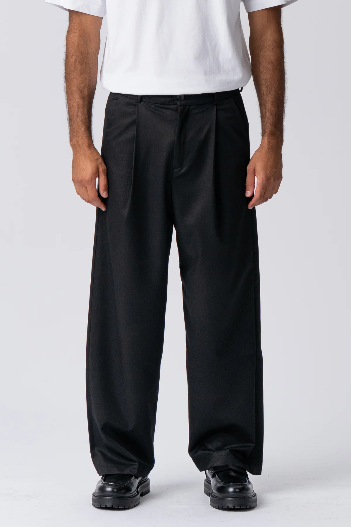Costume large plissé Pants - Noir