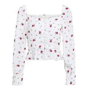 Crop Top Bohème Blanc