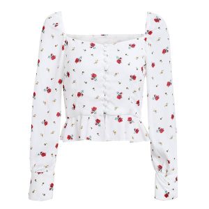 Crop Top Bohème Blanc