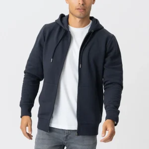 Sweat à capuche zippé - Bleu marine