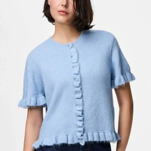 Cardigan en tricot de Frill Lydia - bleu en cachemire
