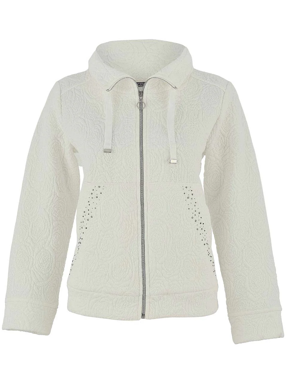 Veste Texturée à Fermeture Éclair