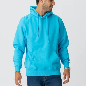 Sweat à capuche de base - bleu turquoise