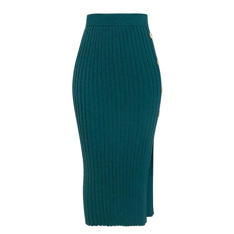 Robe Midi Fendue Vintage – Image 5
