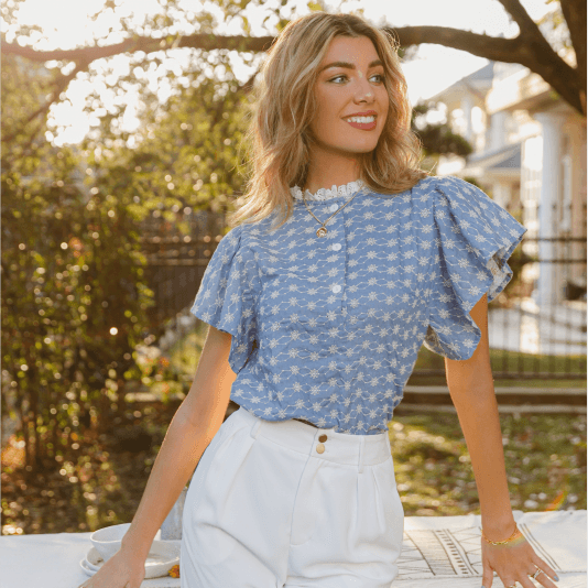 Blouse Manches Papillon