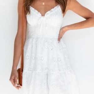 Robe Bohème Blanche Mini