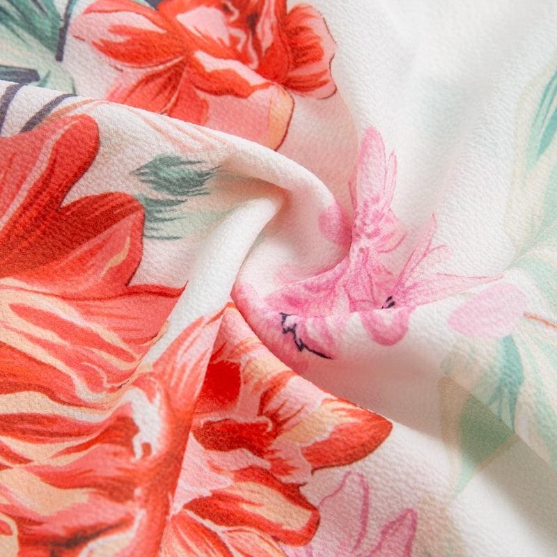 Robe Longue Bohème À Fleurs Blanches – Image 8