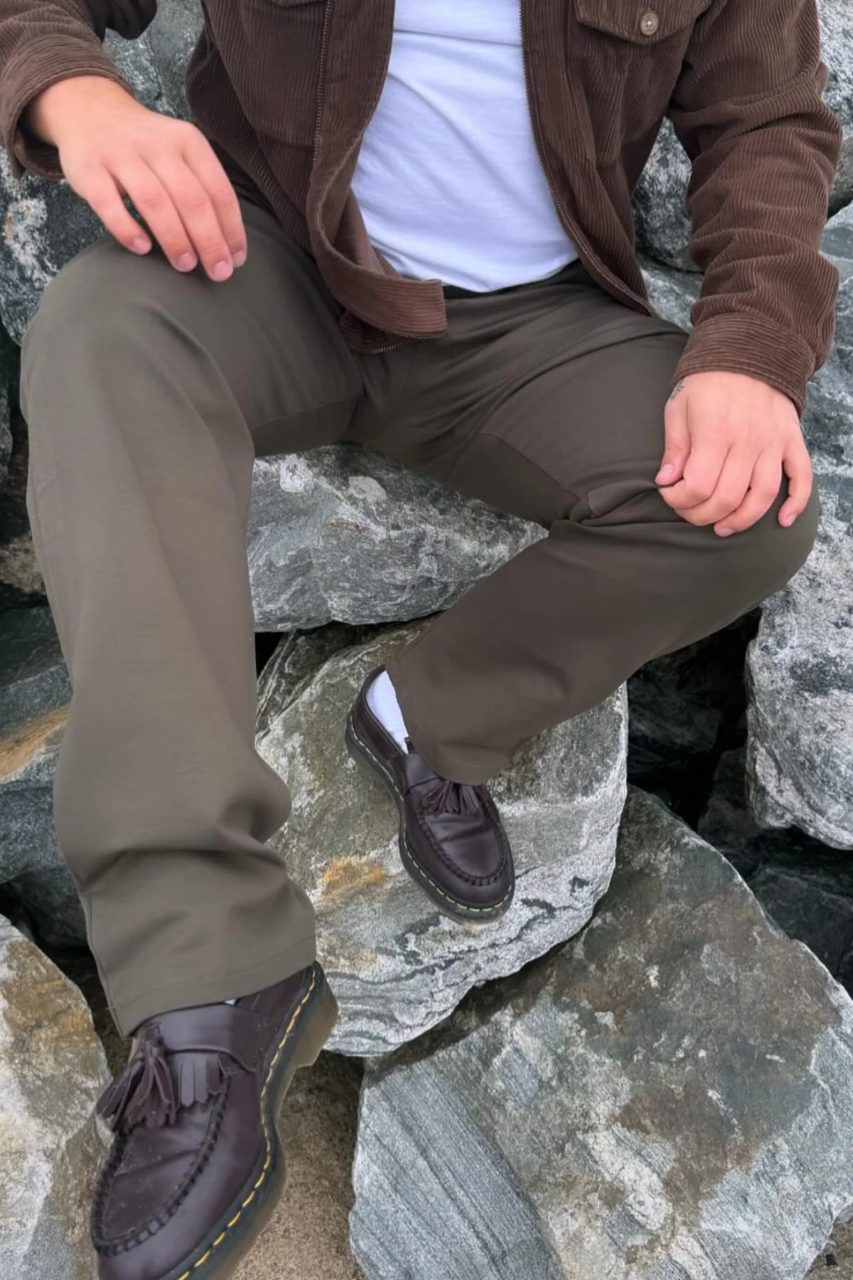 Performance Pants Wide - Vert armée – Image 3