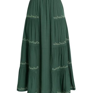 Jupe Longue Hippie Verte