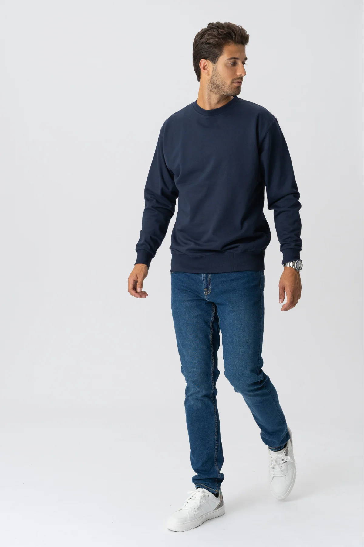 Crewneck de base - Marine – Image 3