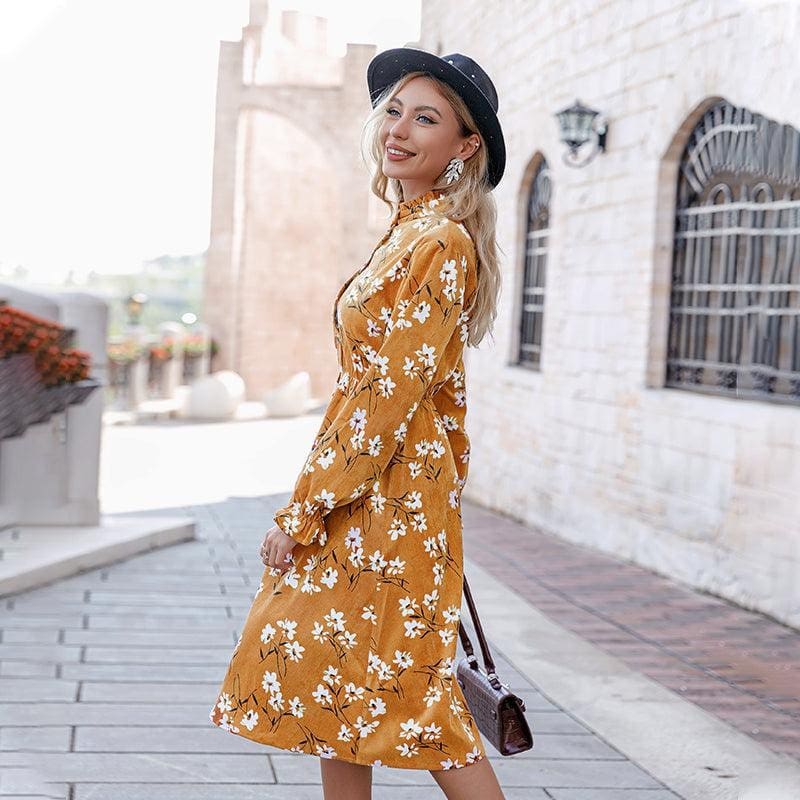 Robe Bohème Chic Jaune – Image 4