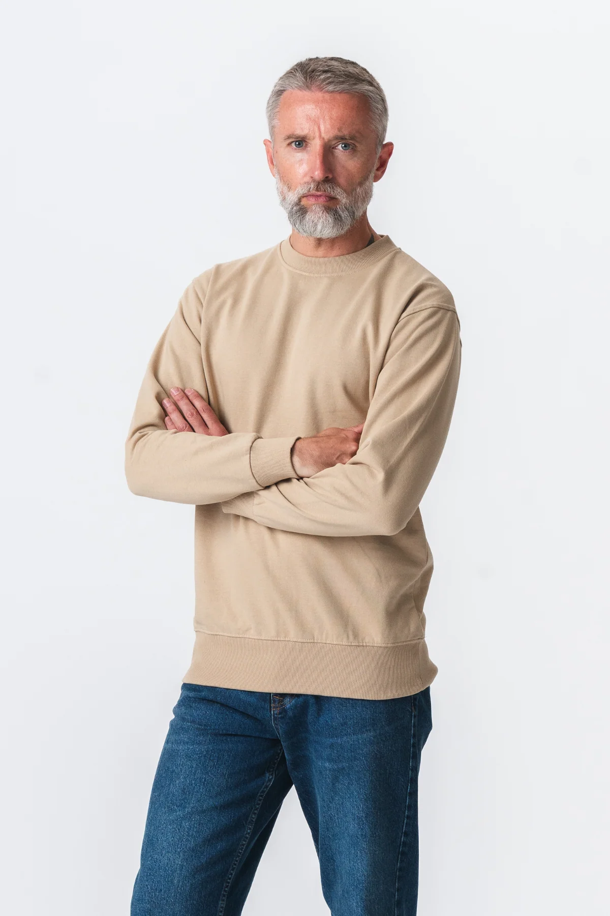 Crewneck de base - Khaki – Image 2