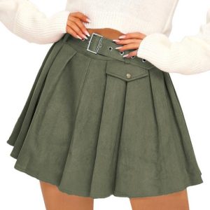 Mini-Jupe Bohémienne Verte