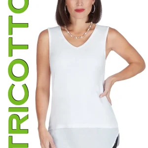 Camisole Col V avec détail de Mèche