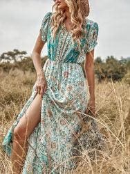 Robe Longue À Fleurs Hippie – Image 7