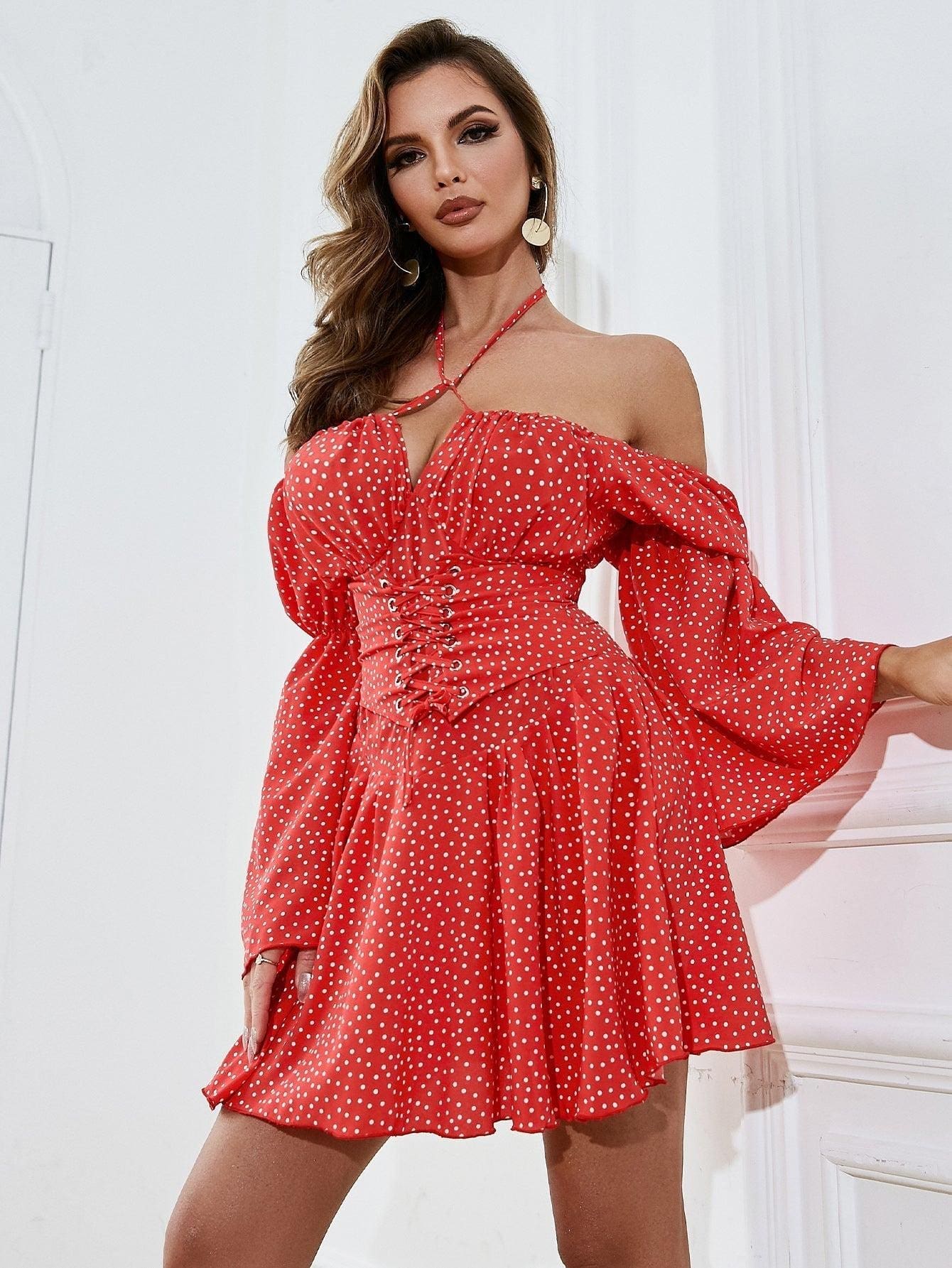 Robe Corset À Épaules Décolletées