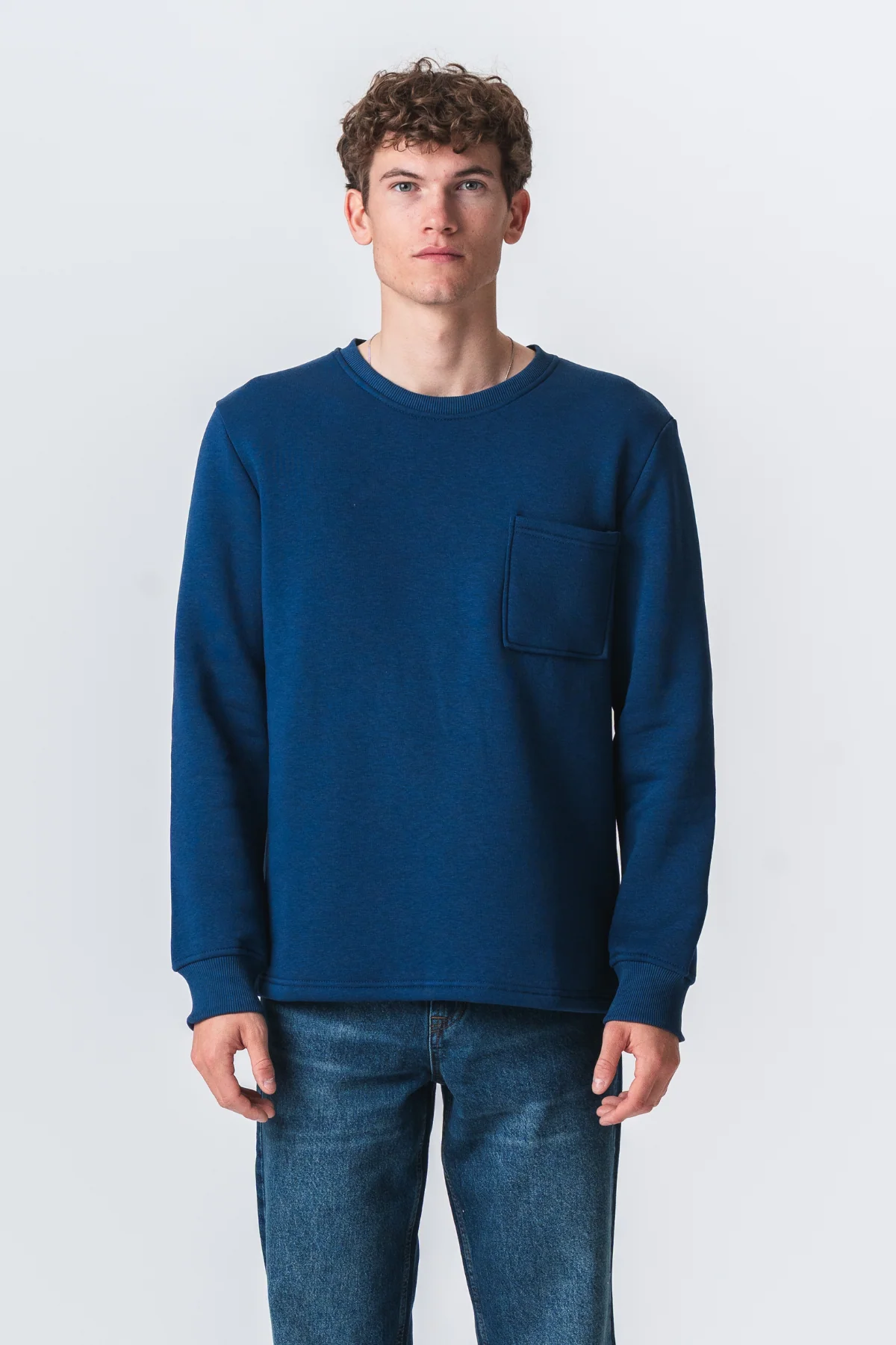 Sweat-shirt de poche Regular Fit - Marine